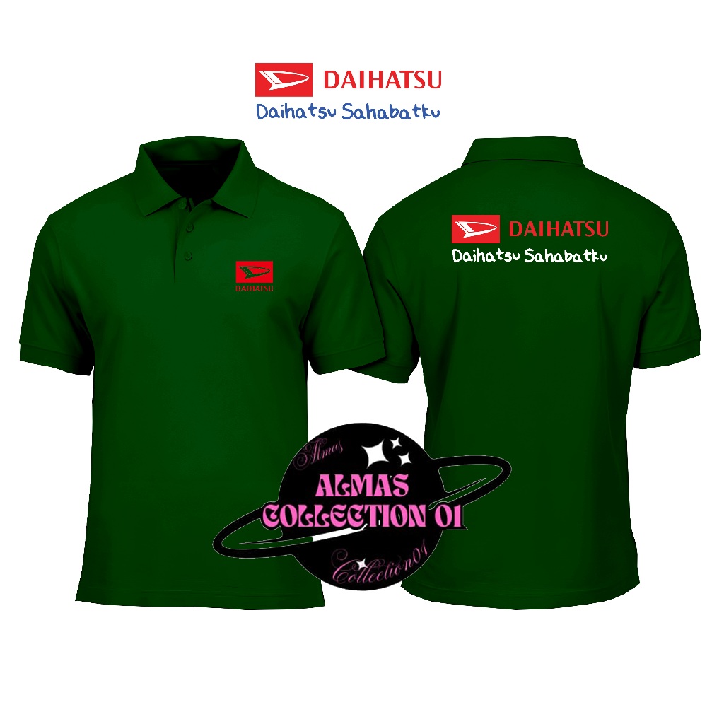KAOS MODEL POLO BERKERAH DAIHATSU SAHABATKU - KAOS POLO SHIRT DAIHATSU SAHABATKU - panjnag & pendek 