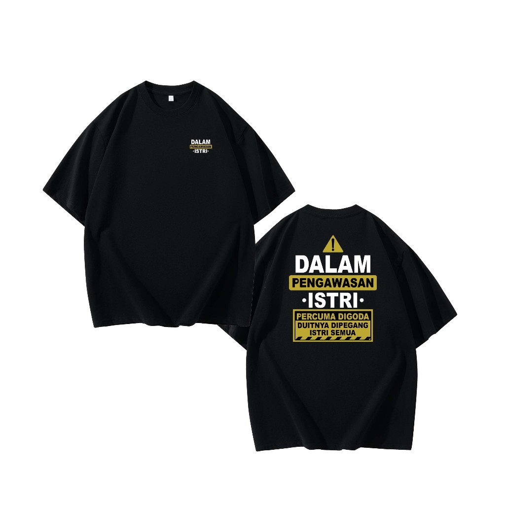 Kaos Kocak Suami Takut Istri - Desain 'Duit Dipegang Istri' Bahan Katun Premium