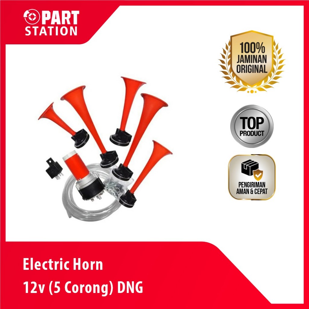 KLAKSON TELOLET 12V 5 CORONG HORN ELECTRIK 12V 5 CORONG TELOLET