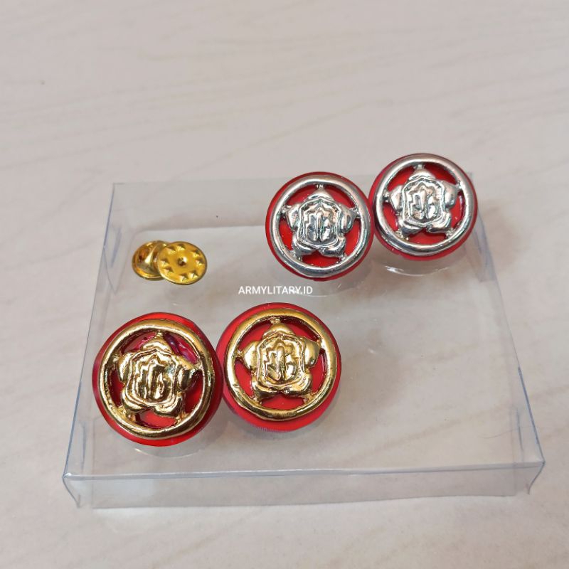 PIN KERAH BAJU SATPAM MIROR AKRILIC