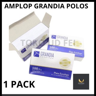 

(1 PACK) Amplop No.104 Putih POLOS Grandia 95x152mm 1box/ Amplop Grandia Polos/ Amplop Kondangan/ Amplop Grandia / Amplop 104 Polos