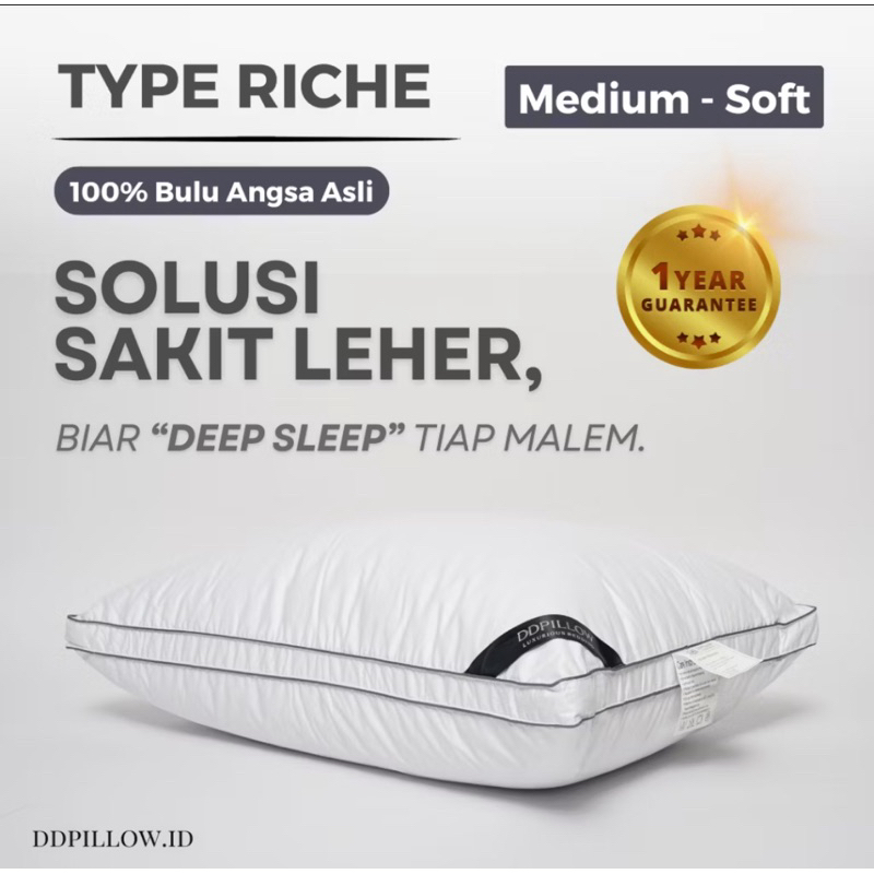 preloved bantal bulu angsa asli type riche