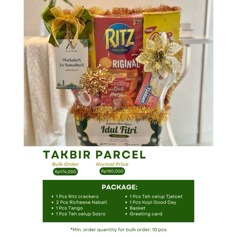 

[READY] TAKBIR PARCEL LEBARAN SURABAYA MURAH RAMADHAN HAMPERS MEDIUM EID MUBARAK READY STOCK NASTAR COOKIES OATMEAL