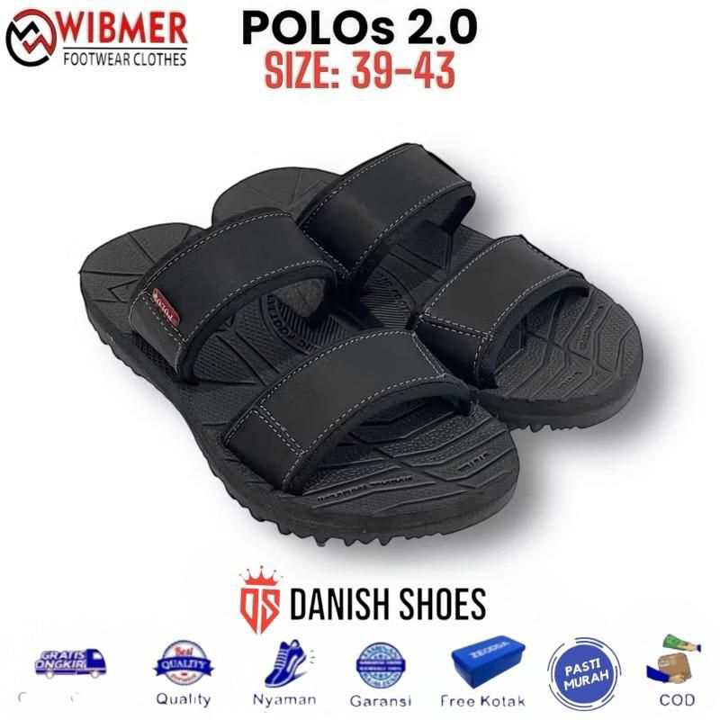 Sandal gunung  pria kulit Terlaris Sandal pria dewasa model slop nyaman dan milenial Upper kulit