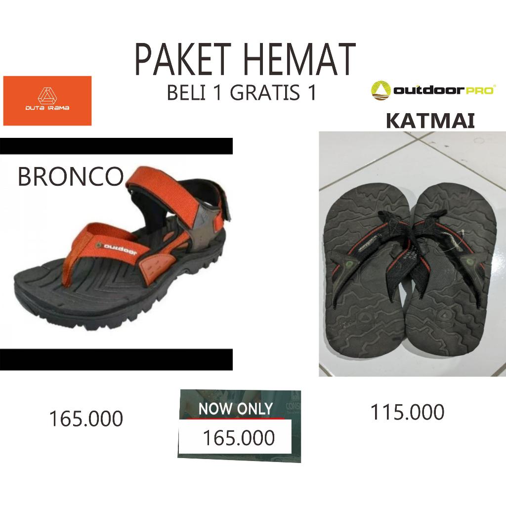DUTAIRAMA - PAKET HEMAT BELI 1 GRATIS 1 SANDAL OUTDOOR BRONCO + KATMAI