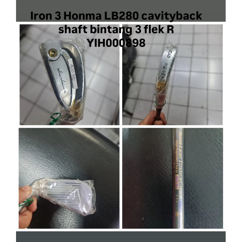 Stik golf Iron 3 Honma LB280 cavityback  Shaft bintang 3 flek R Bekas