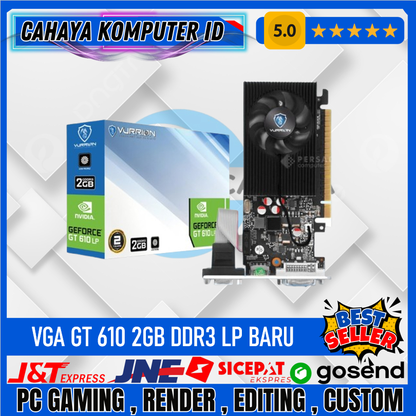 VGA GT 610 2GB DDR3 64Bit GAMING VGA VURRION  ORI