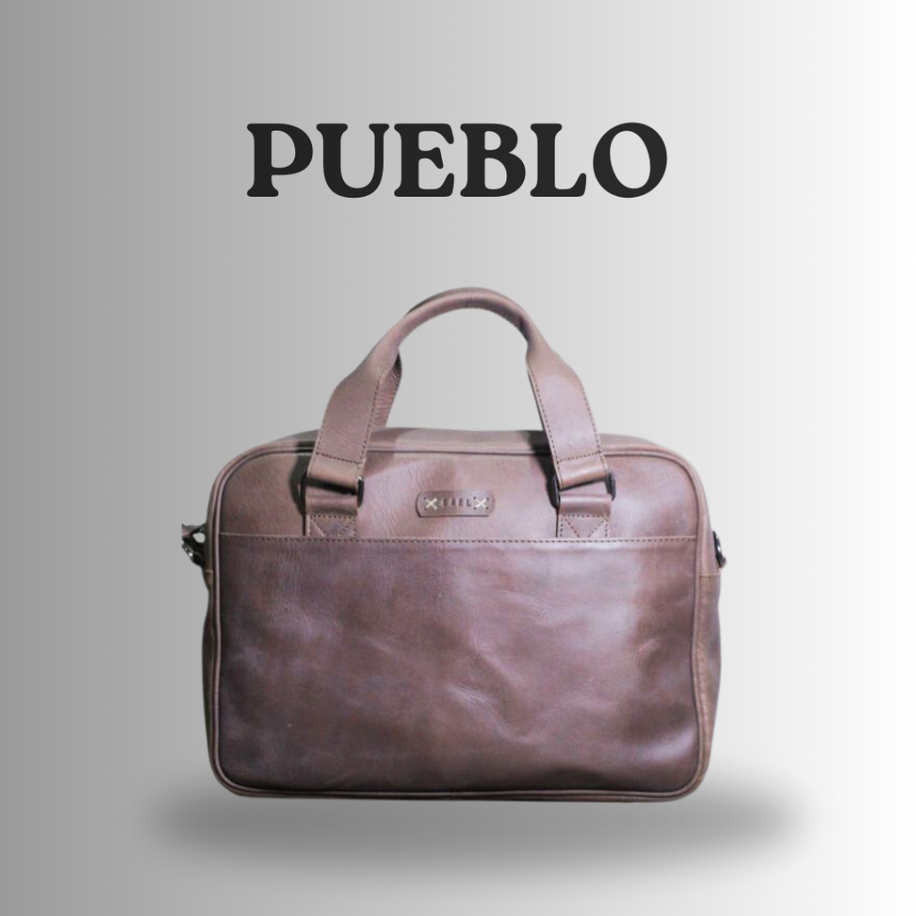 Kael Leather - Pueblo Series - Laptop Case Bag Tas Selempang Laptop Kerja Pria Ukuran 14 - 15 INCH K