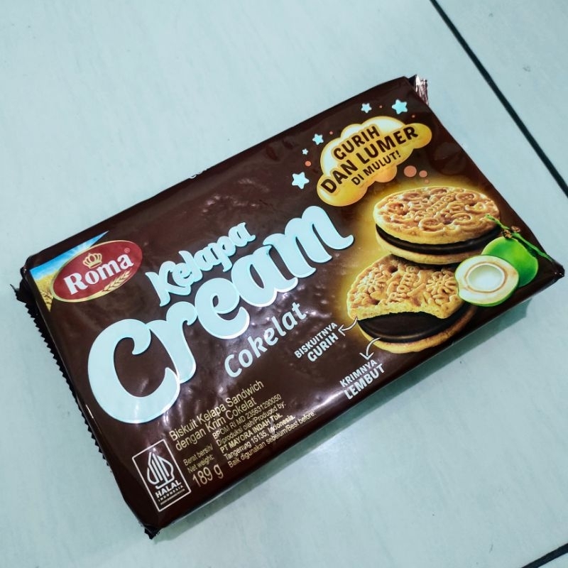 

Biskuit Roma Kelapa Cream Coklat 189g