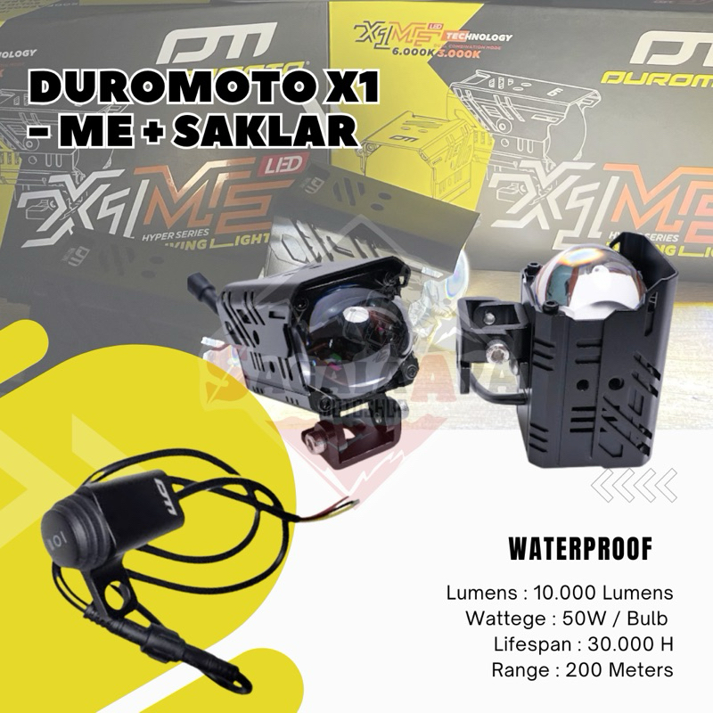 Duromoto X1 ME PAKET LAMPU DUROMOTO X1 ME + Saklar Original Duromoto