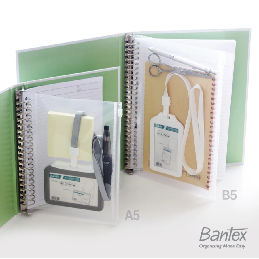 

Bantex - Zipper Pocket For Multiring Binder A5 B5 8072 8073