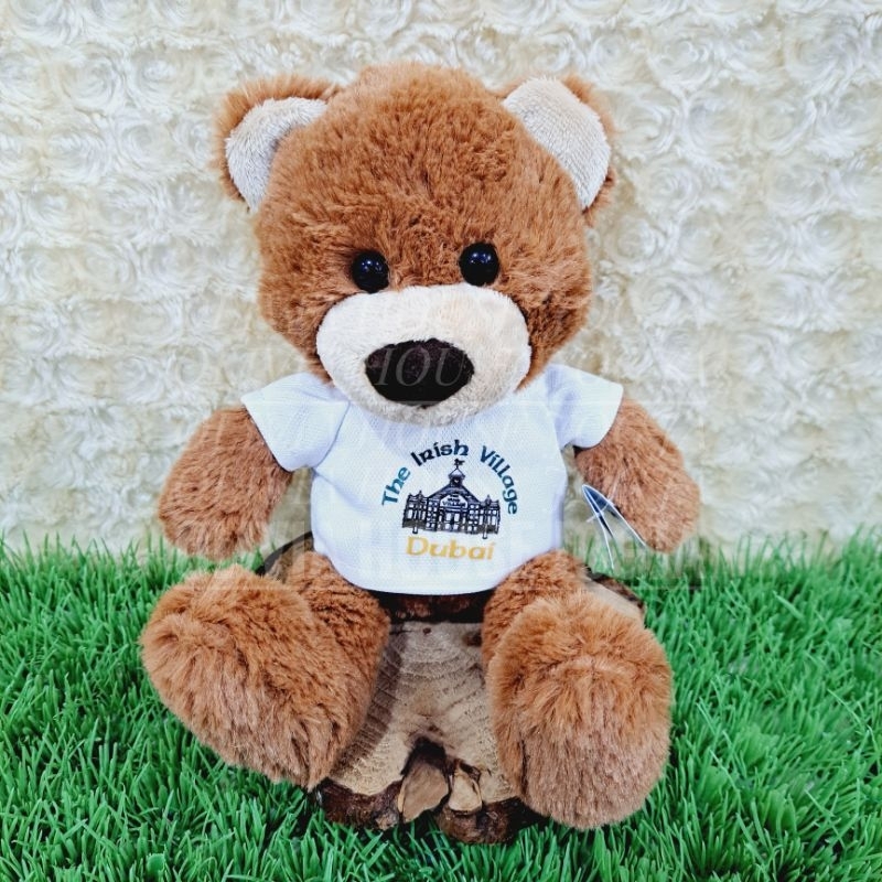 Boneka Beruang Coklat Boneka Bear Kaos Putih Dubai Boneka Beruang Mini Brown