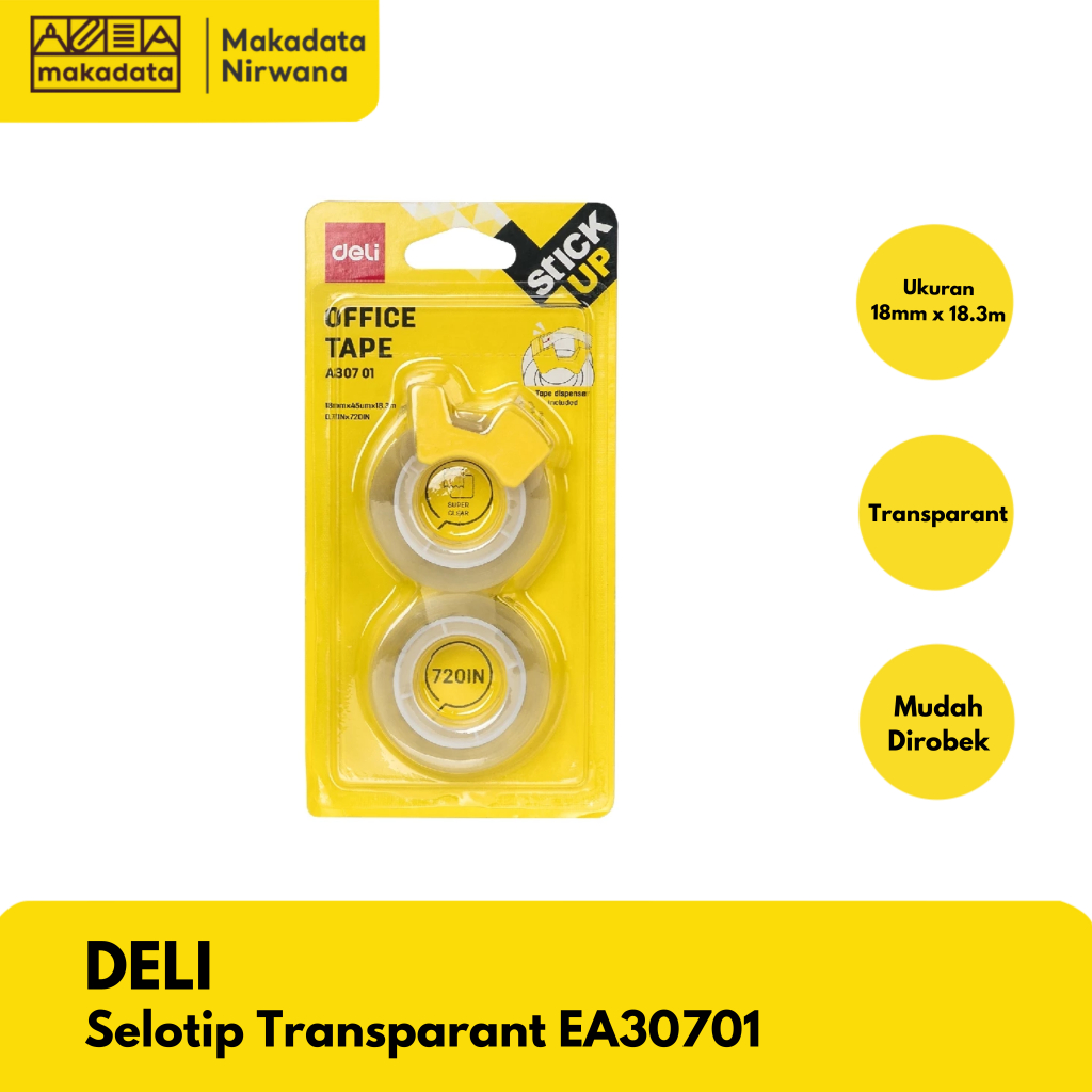 

DELI ISOLASI/SELOTIP TRANSPARANT EA30701 (1 PCS)