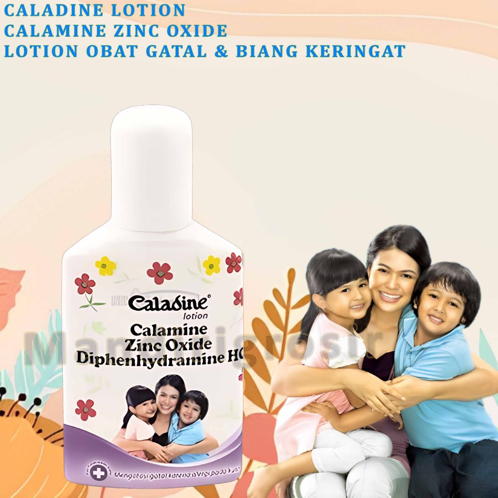 Calamine Zinc Oxide * Caladine Lotion * Lotion Untuk Gatal & Biang Keringat * 60ml