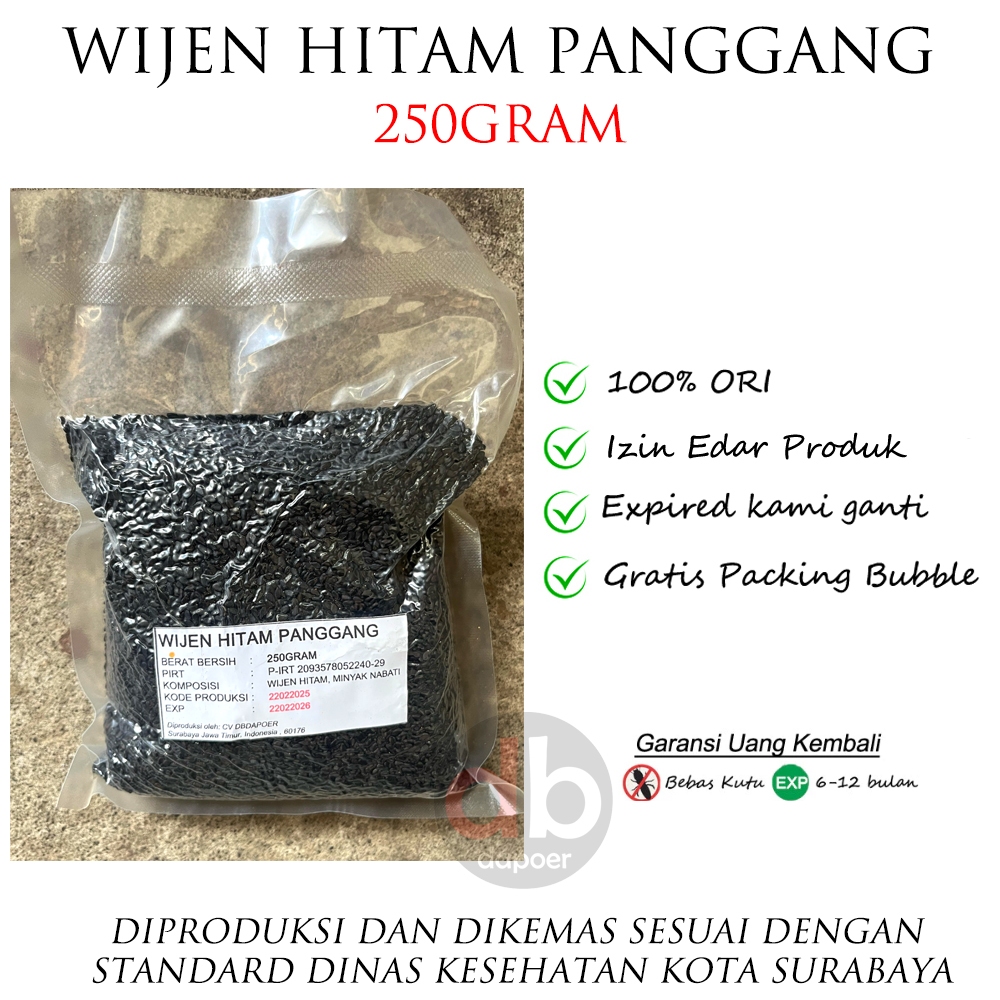 

Wijen Hitam 250gram