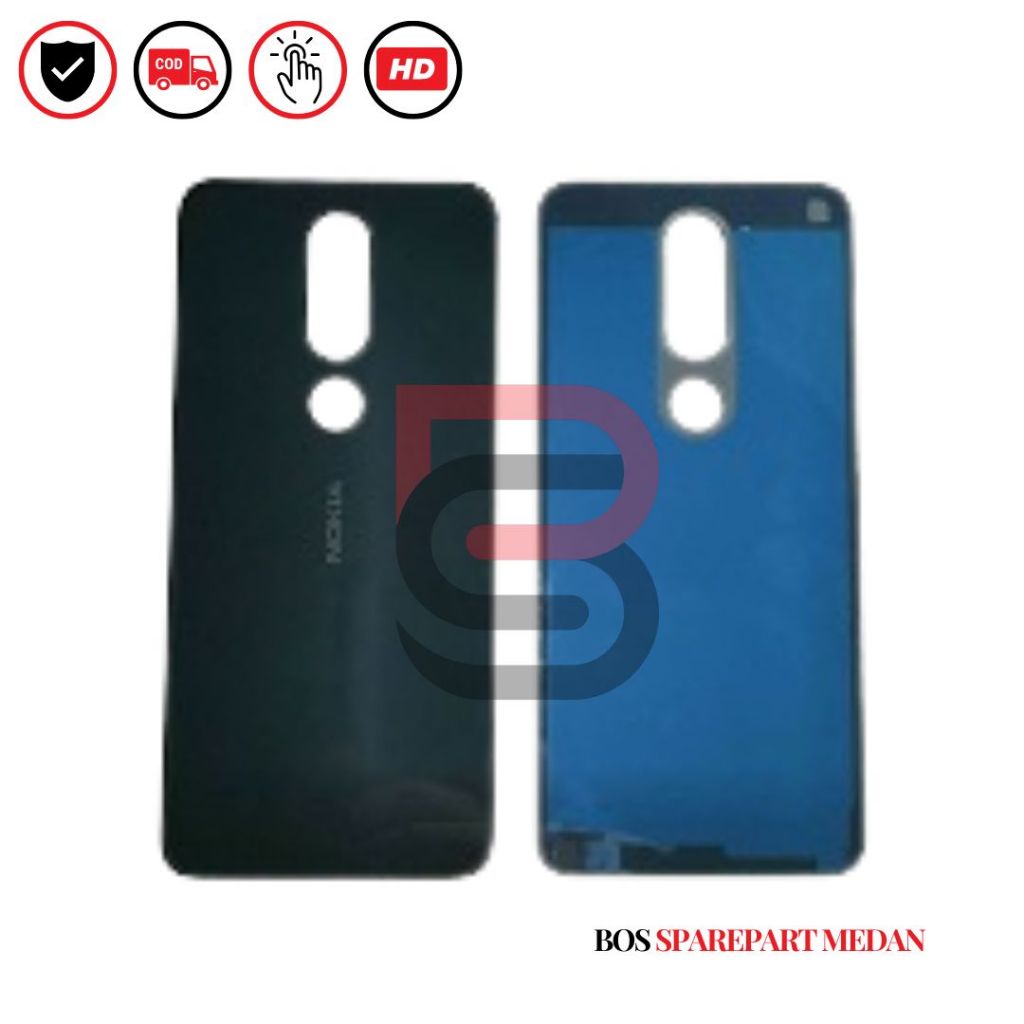 BACK COVER  NOKIA 6.1 PLUS / X6 / TUTUP BELAKANG / BACK DOOR