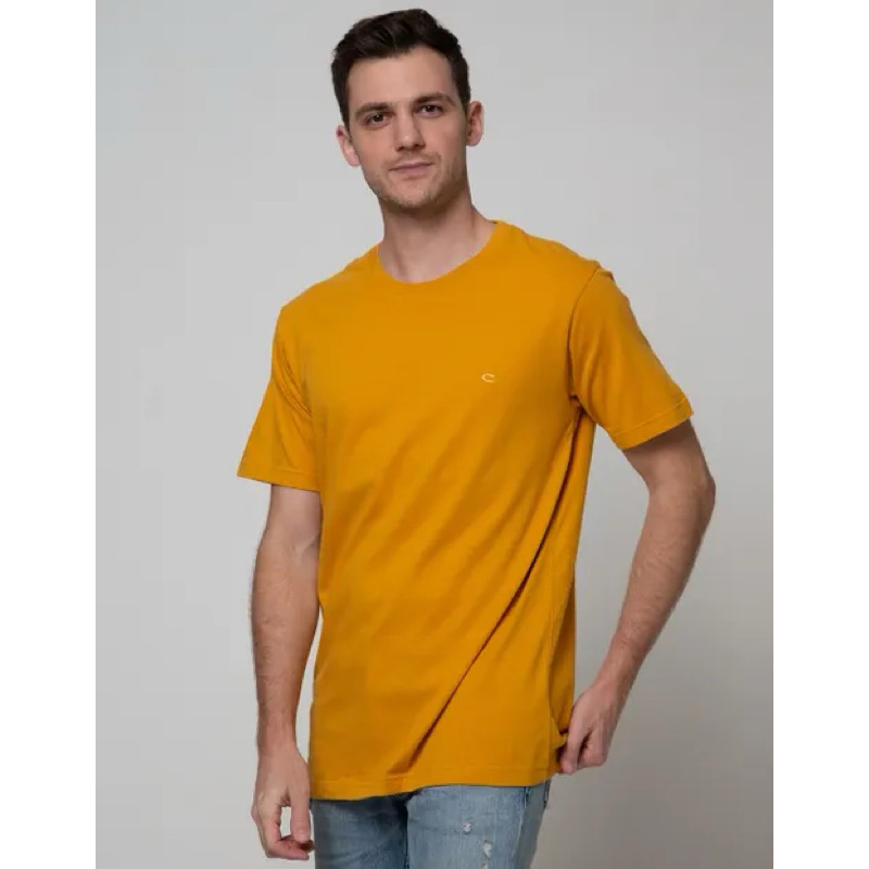 Kaos Pria Polos Halus COLE Kunig matahari COLE Men's Plain Smooth T-Shirt Sun Yellow Kaos Pria Polos