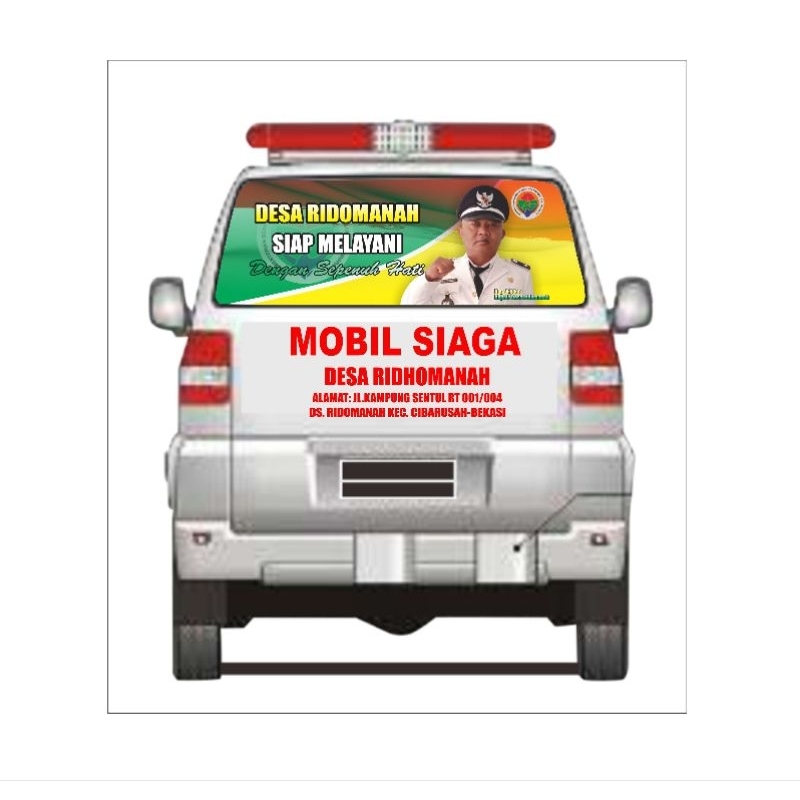 Sticker Kaca Belakang Mobil Apv Custom