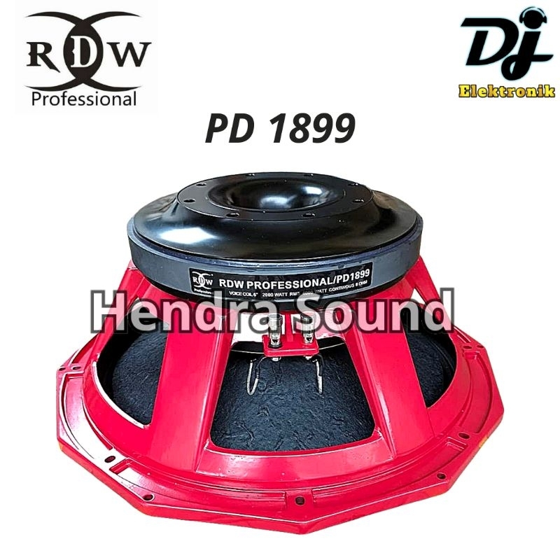 RDW ● 18 PD 1899 / 18 PD1899 - Speaker Komponen (18 inch)
