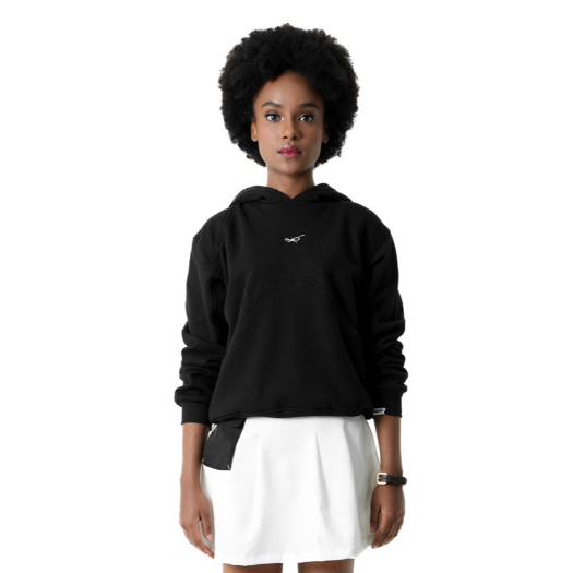 AKAYE | Hoodie Hitam Acenar Hoodie Wanita - Bahan Katun Fleece Premium Casual Korean Style