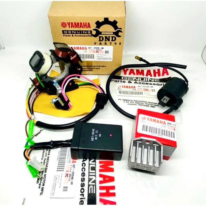 ORIGINAL Paket Spull Pengapian Coil, kiprok, CDI Yamaha Crypton Vega R Lama 4ST