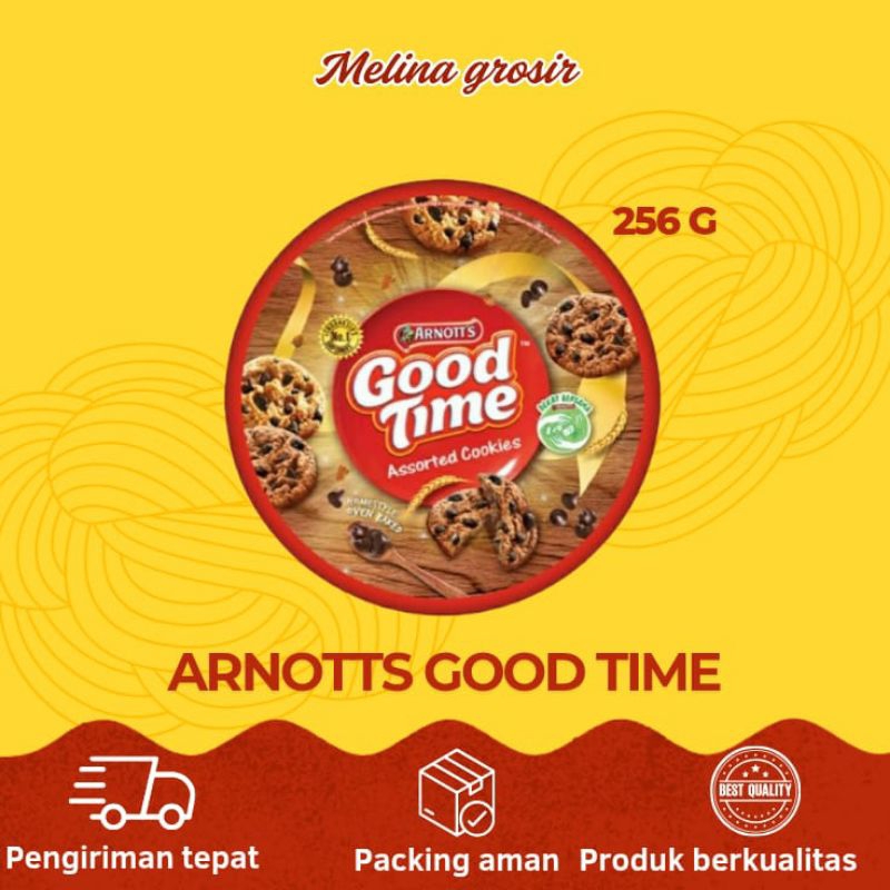 

GOOD TIME COOKIES CHOCOCHIPS ASSORTED KALENG BESAR 256GR