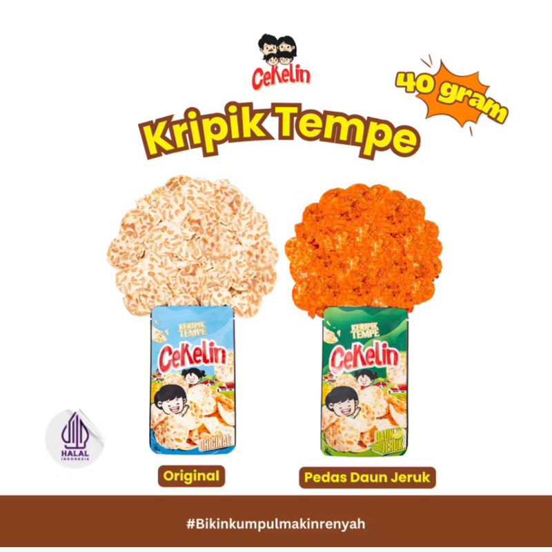 

CEKELIN KERIPIK TEMPE cocok buat lauk makan