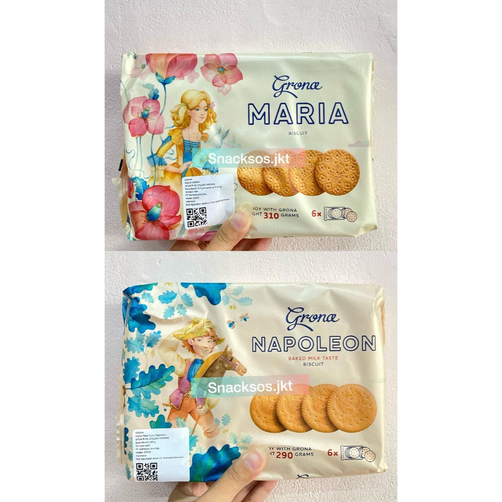 

GRONA NAPOLEON BISCUIT / GRONA MARIA BISCUIT BAKED MILK TASTE - BISKUIT
