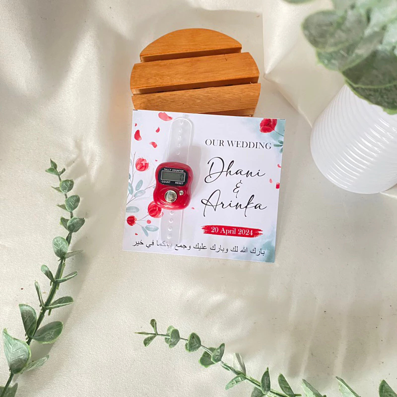 

Sanguine Rose Souvenir Pernikahan Tasbih Digital Cantik Desain Bunga Bisa Pakai Nama