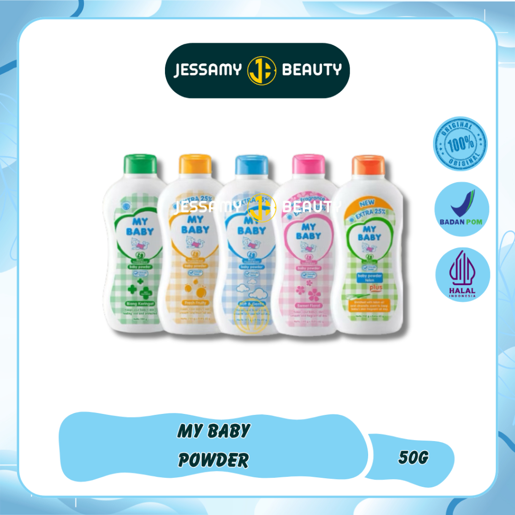 My Baby Powder Bedak Bayi 50+50gr/Bedak Bayi/My baby Bedak Bayi / Bedak My Bayi 100 Gr