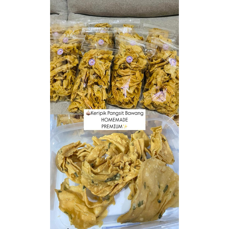 Keripik Pangsit bawang Homemade 1kg