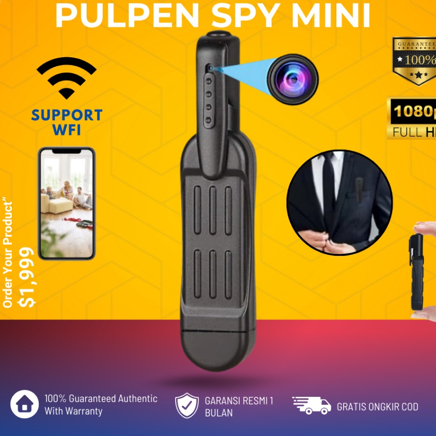 Promo KAMERA KECIL M TERSEMBUNYI CAMERA CCTV HD PENGINTAI SPY CAMCAMERA PENGINTIP TANPA KABEL 1 JS51