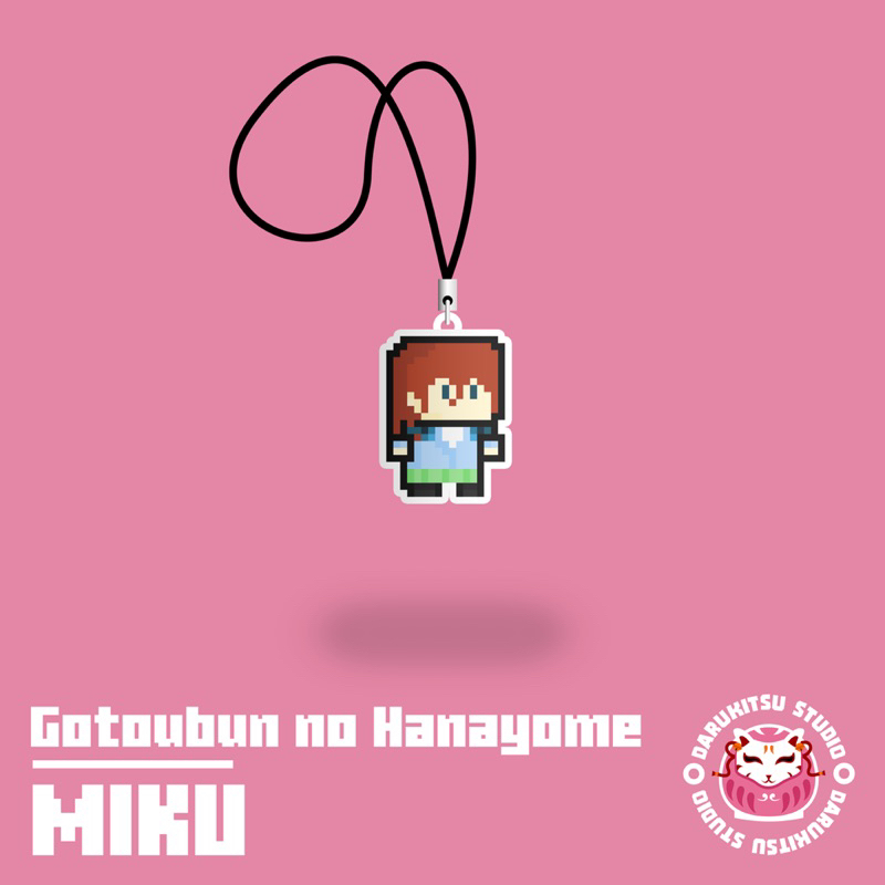 𝗠𝗶𝗻𝗶𝗺𝗮𝗹 𝗢𝗿𝗱𝗲𝗿 𝟮 𝗣𝗰𝘀 𝗕𝗶𝘀𝗮 𝗖𝗮𝗺𝗽𝘂𝗿 𝗣𝗿𝗼𝗱𝘂𝗸 𝗟𝗮𝗶𝗻 Phone Strap/Gantungan HP/Anime/Go-Tōbun no Hanayome/Ichi