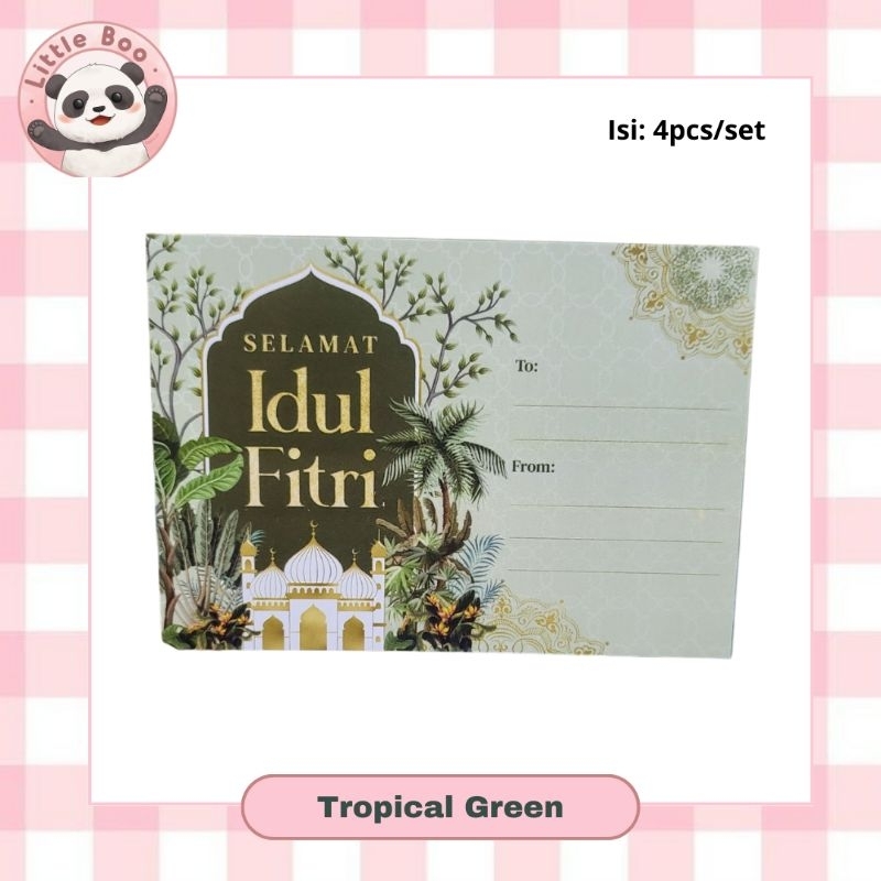 CARD UCAPAN LEBARAN IDUL FITRI / TAG EID IDUL FITRI / KARTU IDUL LEBARAN/ KARTU UCAPAN /GREETING CAR