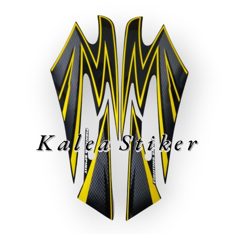 STRIPING RX KING 2003 VARIASI HITAM KUNING