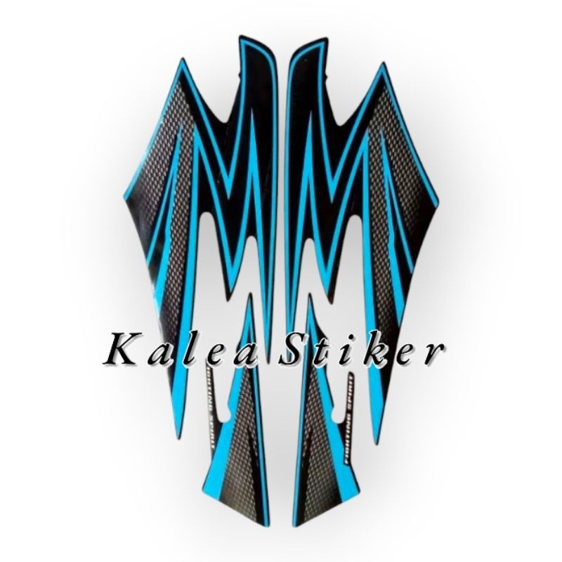 STRIPING RX KING 2003 VARIASI HITAM BIRU