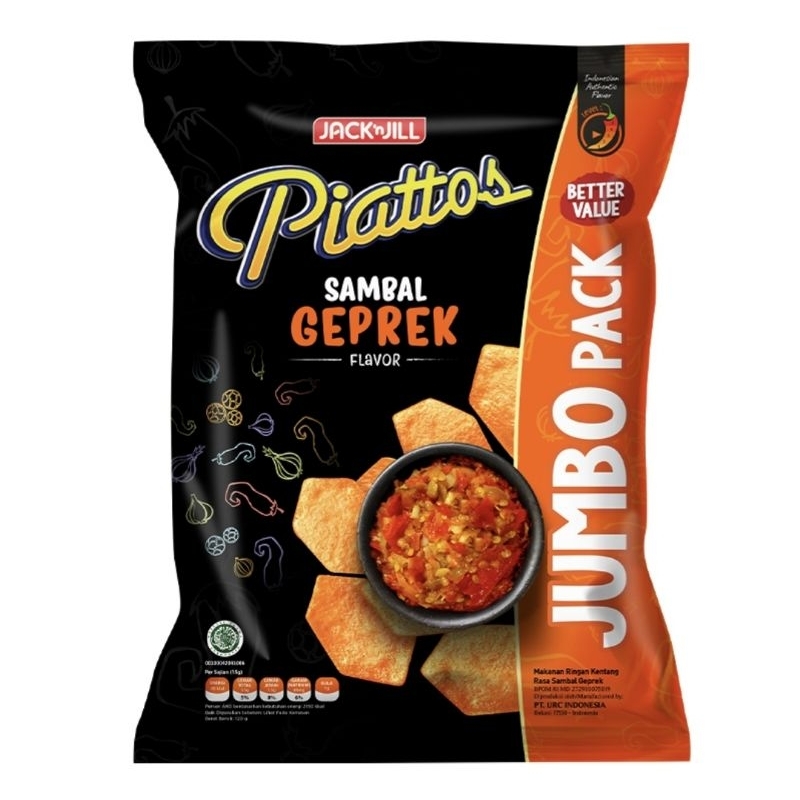 

Piattos Snack Kentang Sambal Geprek 120 g