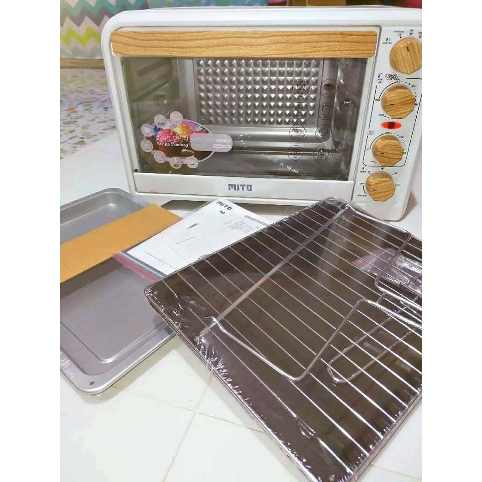 Oven Listrik Mito 33 Liter Ukuran Besar Pemanggang Kue dengan Rotisserie Original