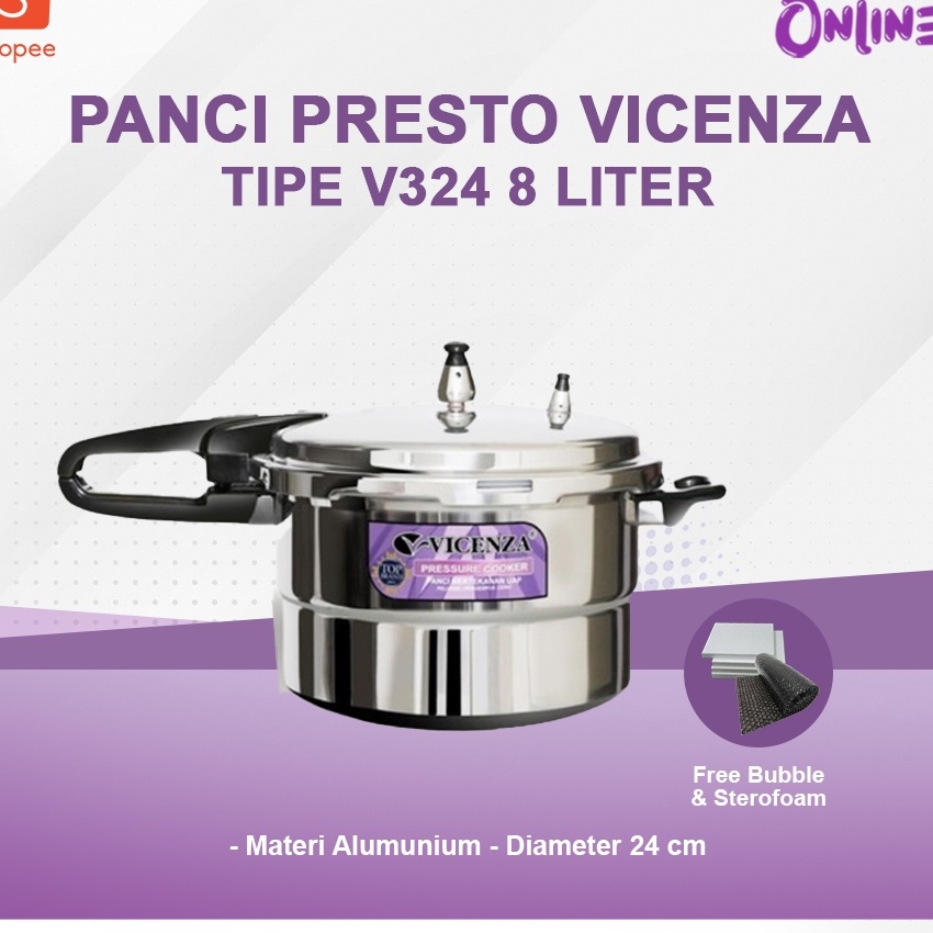 Pilihan VICENZA PANCI PRESTO 8LTR V324 PANCI PRESTO VICENZA PANCI PRESTO 8 LITER PANI PRESTO VICENZA