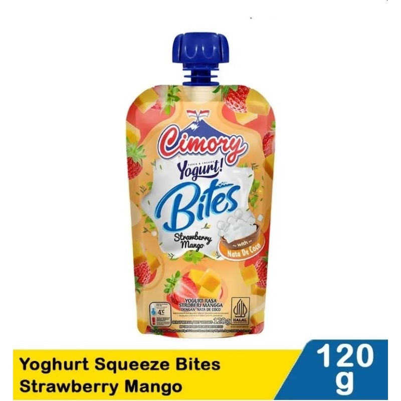

Cimory Yoghurt Squeeze BitesStrawberry Mango 120G