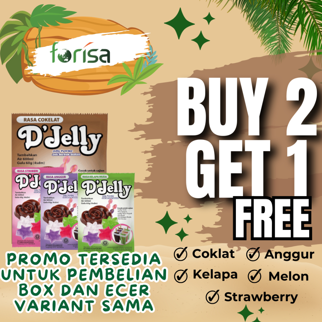 

[BELI 2 GRATIS 1] D'Jelly - Jelly Murah (Forisa)