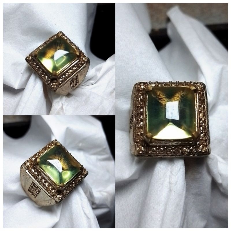 Batu cincin Kinyang daun natural rock crystal QuartzSs67