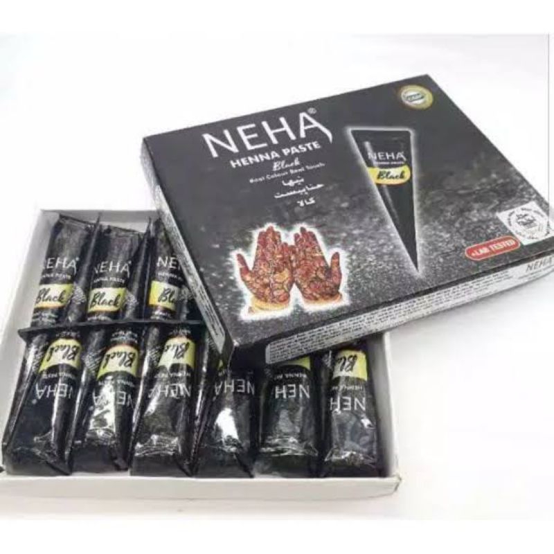 FLASH SALE Henna Black Mehendi Cone - Henna Hitam netto 25g Neha Nahe Henna Golecha Maron India / Ta
