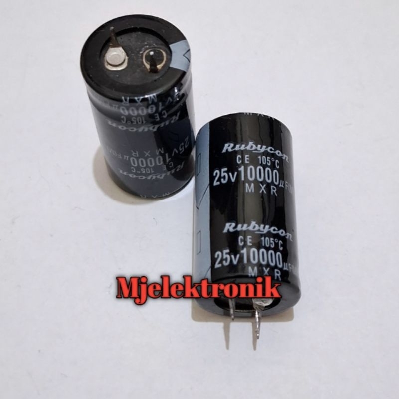 Elco 10000uF 25V Elko Rubycon 10000uF 25V Berkualitas for audio