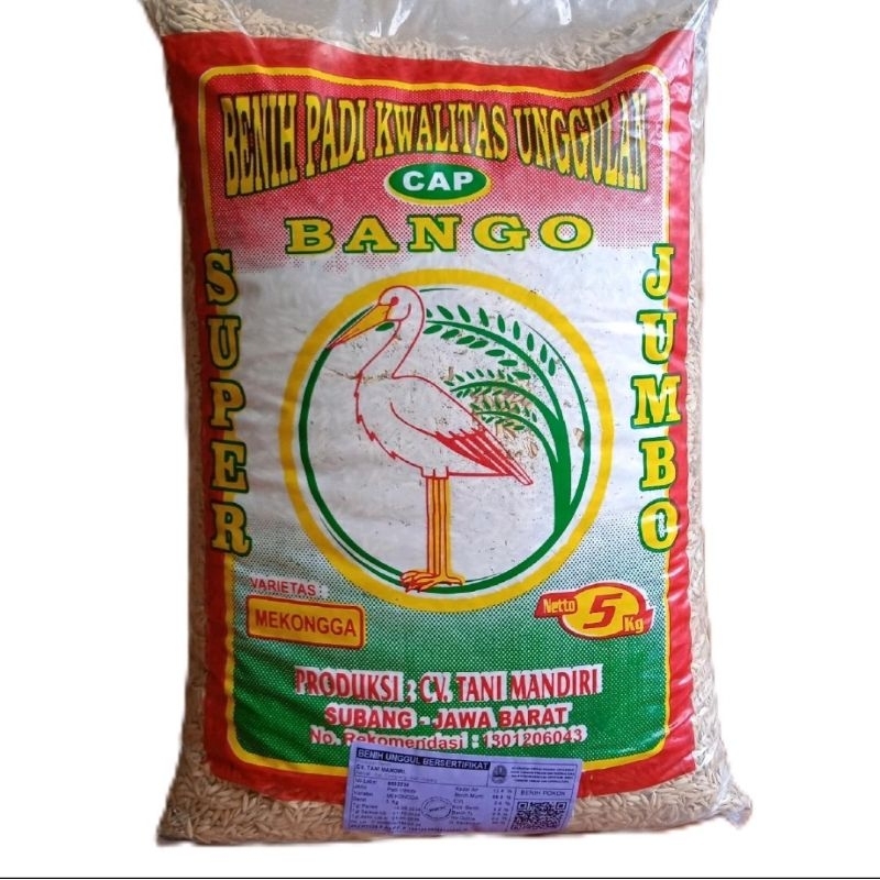 Benih Padi Cap Bango Mekongga Super Jumbo Bibit 5 kg