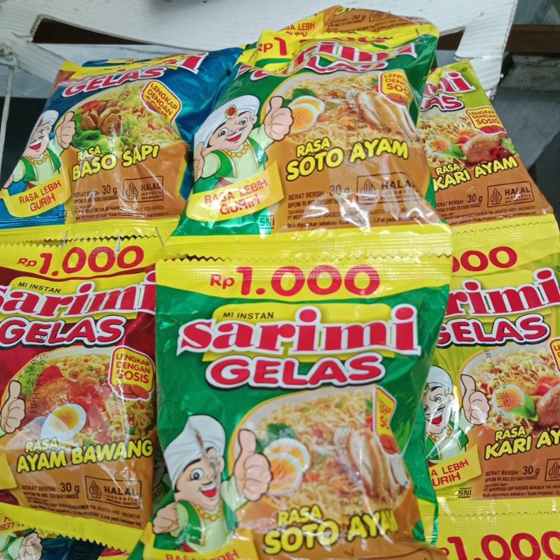 

Sarimi Gelas sachet isi 10