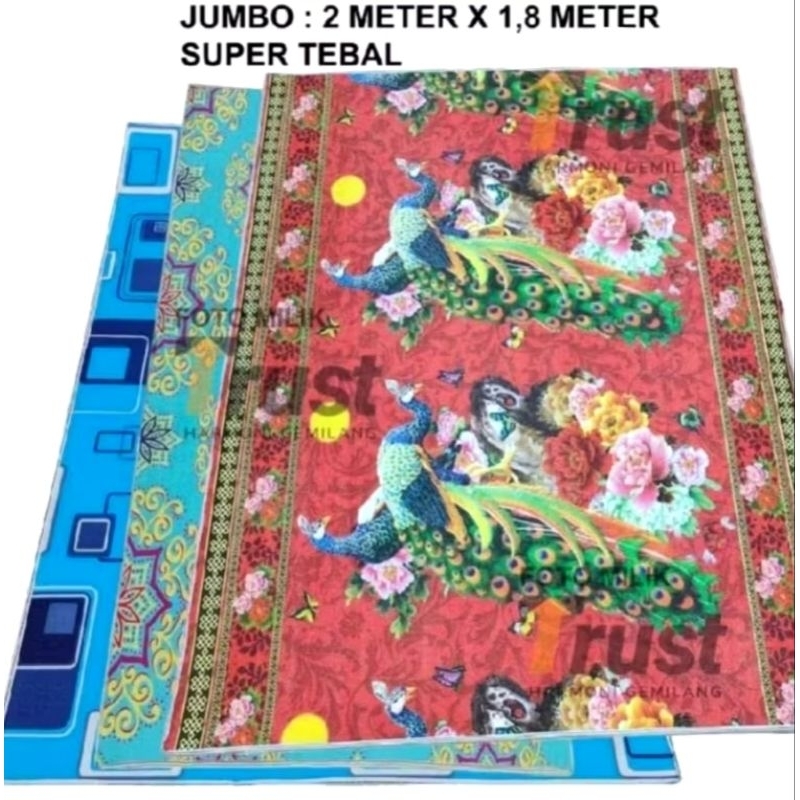 Tikar Spon Tikar Lantai 200×180cm Lebar Besar