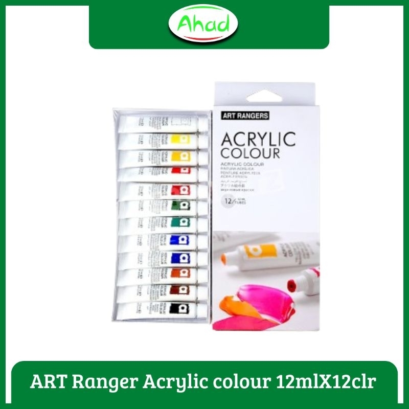 

Acrylic colour 12ml X 12 warna ART RANGER Cat Acrylic