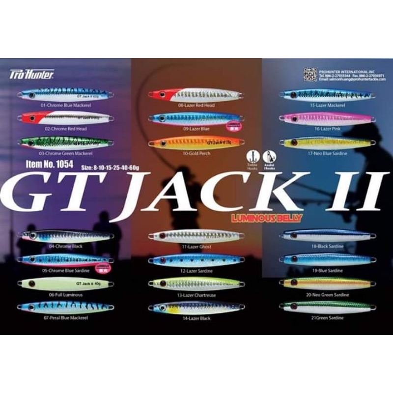 PRO HUNTER METAL JIG GT JACK II 8 GRAM