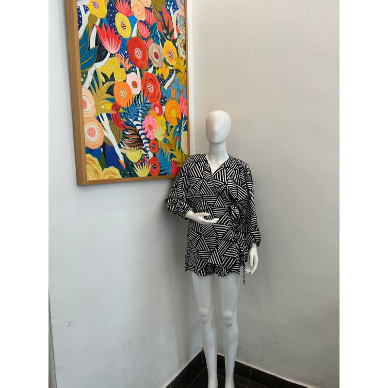 AIUNA - SETS KIMONO PRINT